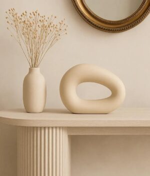 Terra Sculpted Ceramic Vase